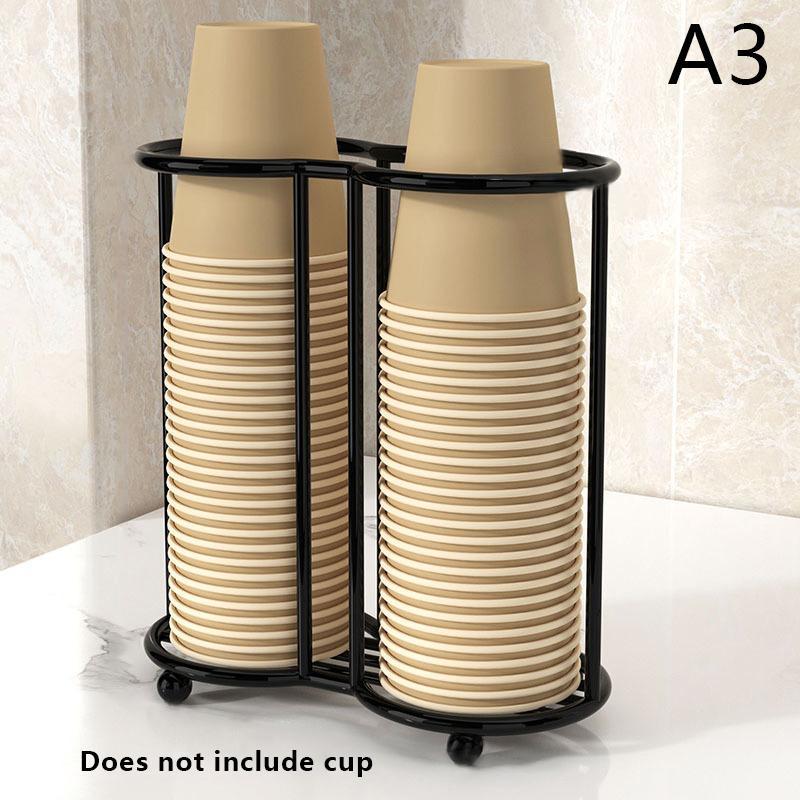 Kitchen Paper Cup Holder Disposables Cups Picker Multifunctional Desktop Cup Storage Rack Household Coffee Cup Holder For Home