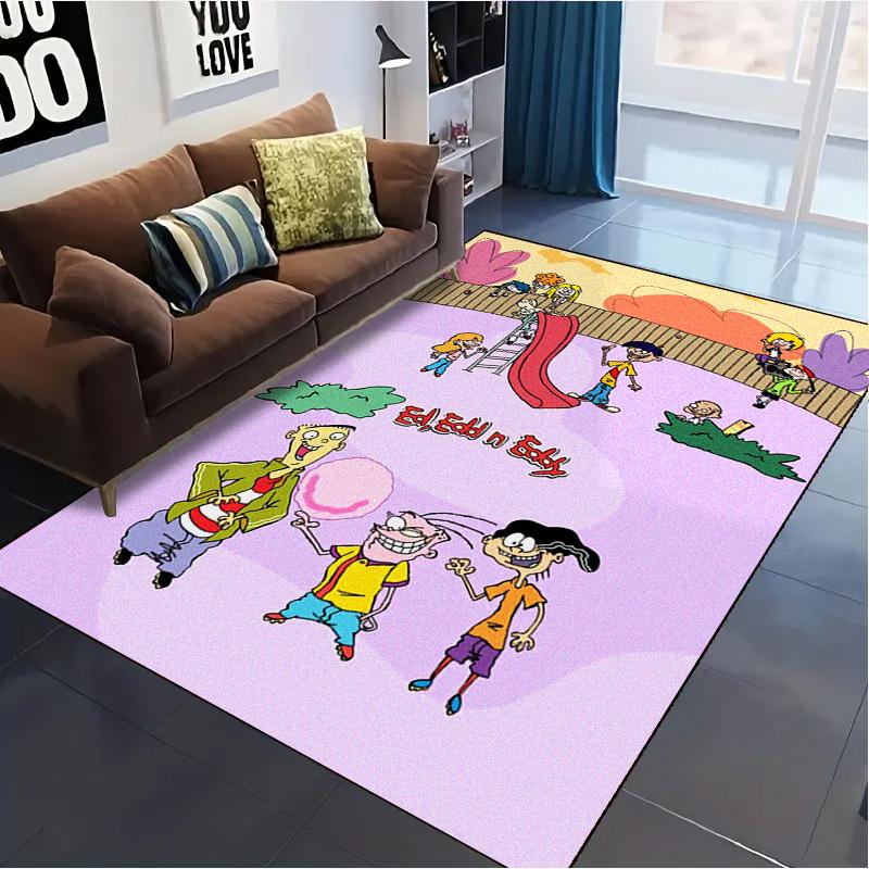Ed, Edd n Eddy Carpet Rug for Living Room Bedroom Home Sofa Decoration,Kids play Non-slip Floor Mat