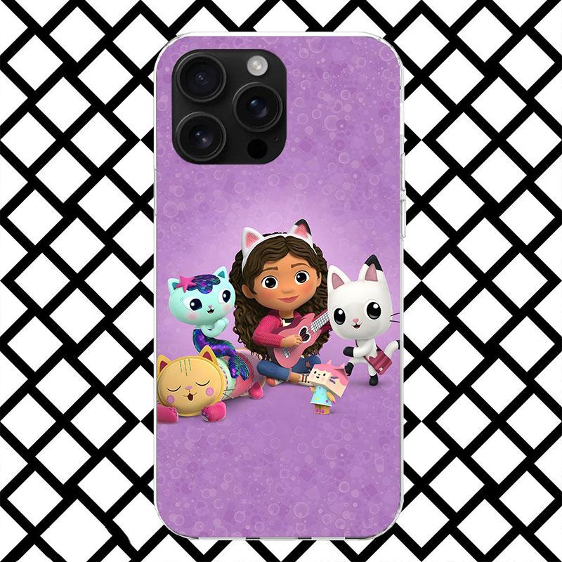 Cartoon Gabbys Dollhouse Phone Case for iPhone 17 Air 16 16E 15 14 Plus 13 Mini 12 11 Pro Max 7 8 + SE 2020 Soft Cover Fundas 17