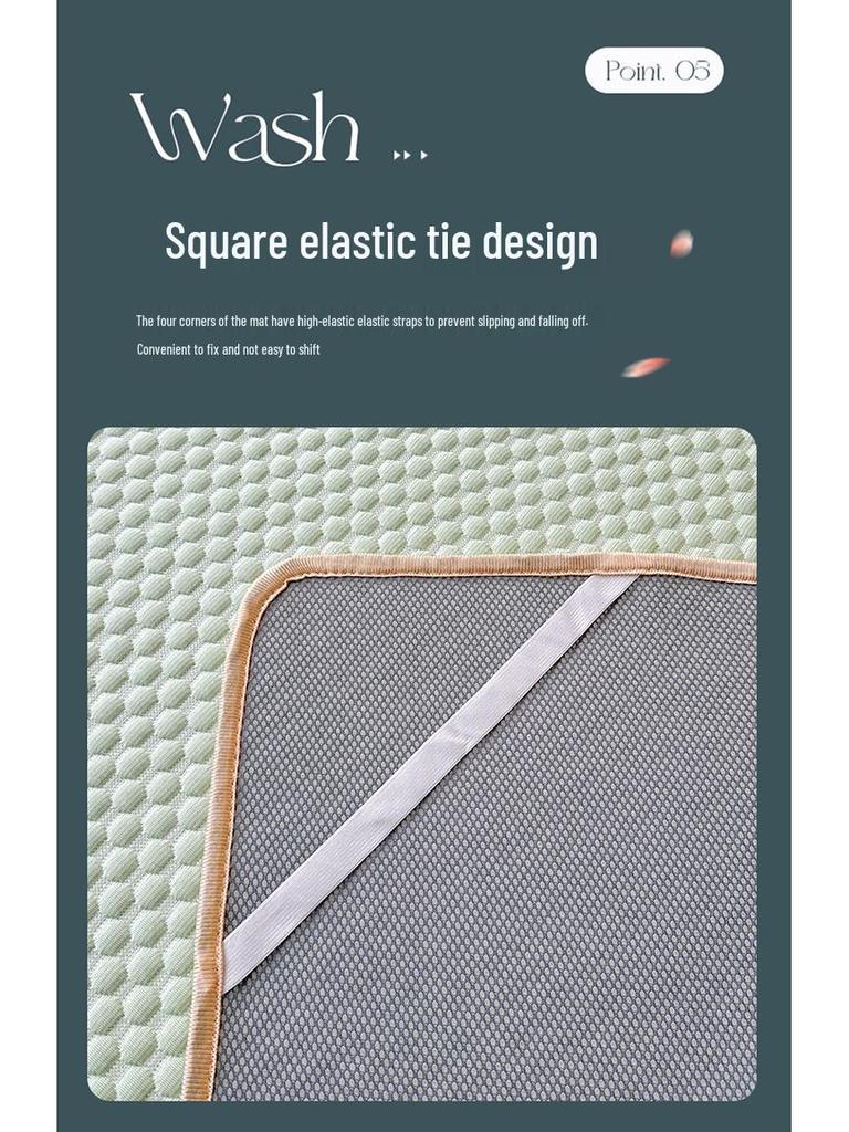 Матрас из ледяных бобов, прохладный комплект покрывал - стиль простыни на резинке для общежитий, комнат с кондиционером, ощущение ледяного шелка.