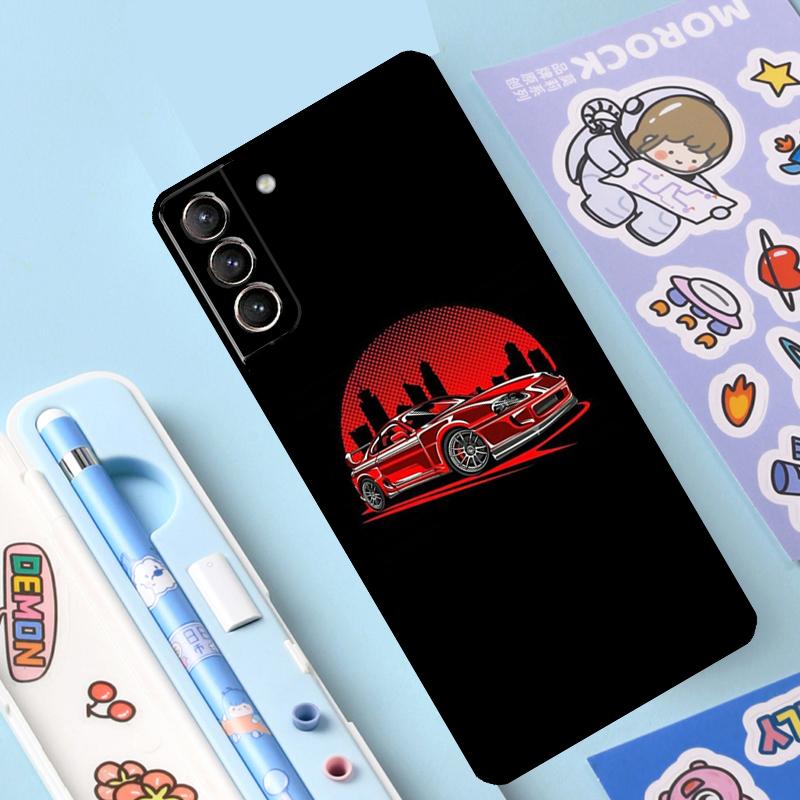 JDM Car Case For Samsung Galaxy S23 S22 S20 S21 Ultra S8 S9 S10 Note10 Plus Note20 Ultra S20 FE Cover