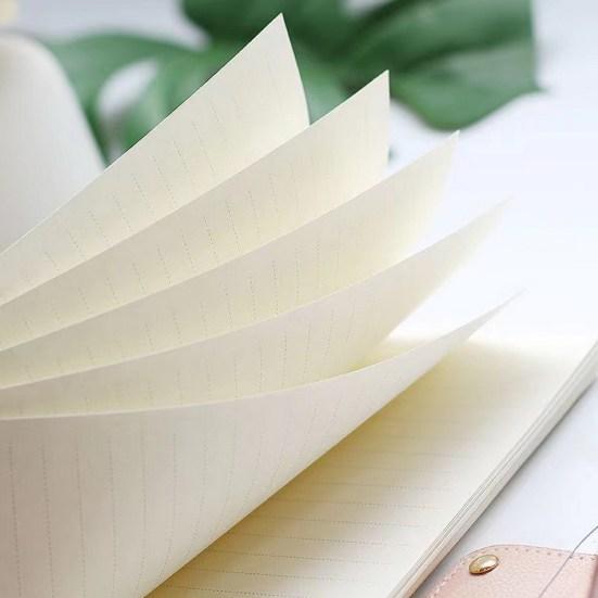 Planner Notebook Simple Style Easy To Carry Transparent Journal Book Loose-leaf Notepad for Students