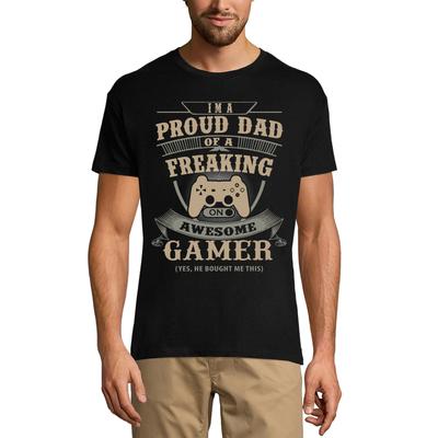 Мужская футболка I'm Proud Dad Awesome Gamer - подарок для отцов - Gaming