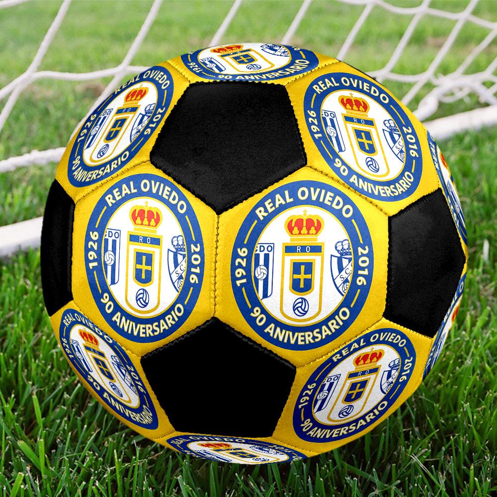 1pc Real Oviedo Soccer Ball Size 5 Indoor Soccer Ball Fashion Colorful Backyard Game - Great For Sports Fans Gift HE47