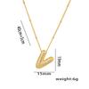 Fashion 26 Bubble Letter Initial Pendant18k Gold Plated Micropaved Full Zirconia Stone Chain Couple Necklace Women Jewelry