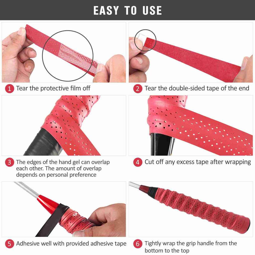 5 шт. Лента для обмотки ручки ракетки Супервпитывающая Бадминтон ЕВА Овергрип Противоскользящая Теннисная обмотка Впитывает пот Липкая накладка на ручку ракетки