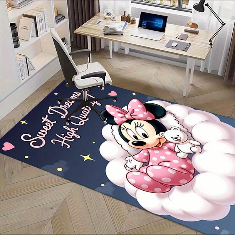3D Printed Minnie Mouse,Cloud,Dreams Anti-Slip Rug - Machine Washable Office Rug for Living Room, Bedroom, Office - Multiple Sizes