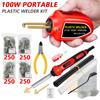 2in1 Plastic Welder+Soldering Iron Kit 100W Portable Auto Bumper Plastic Crack Repair Tool Weld Set With1000Pcs Welding Nail
