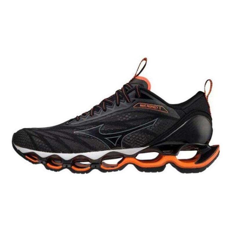 Mizuno Кроссовки Prophecy 11 Unisex Низкие Повседневные Беговые Серый Черный Оранжевый J1GC220009