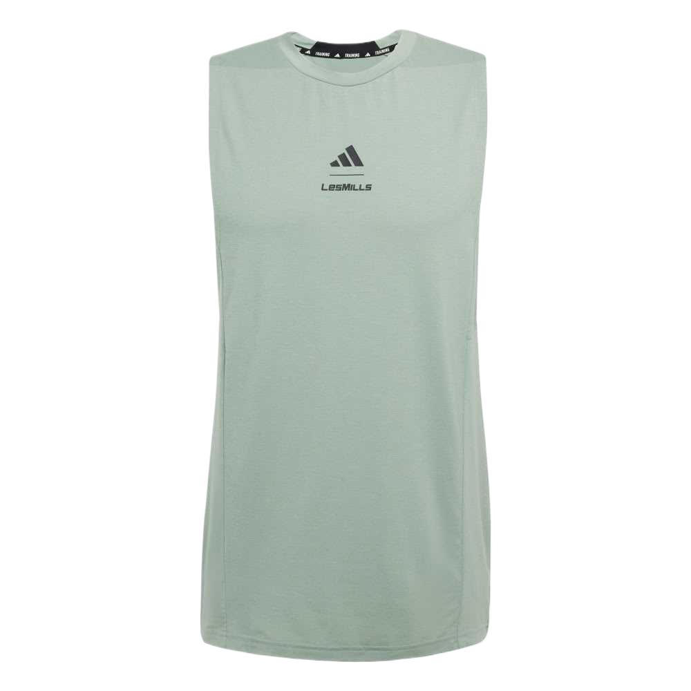 adidas Мужская майка LES MILLS Зеленая JJ1437