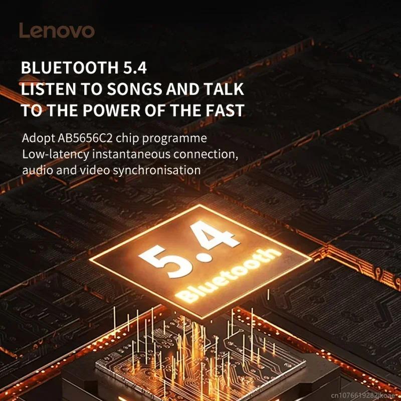 100% НОВАЯ оригинальная гарнитура Lenovo TA330 OWS Bluetooth V5.4 со сверхнизкой задержкой, музыкальная игровая гарнитура с бионическим дизайном, спортивная подвесная гарнитура