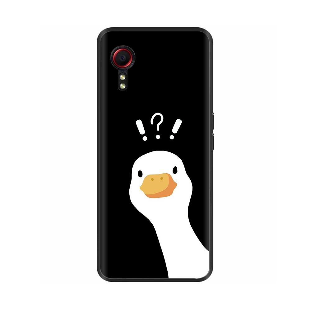 Чехол для Samsung Galaxy Xcover 7 Мягкий Гладкий Жидкий Силикон Мультяшный Корпус Телефона Для Samsung XCover7 Защитные TPU Задние Крышки