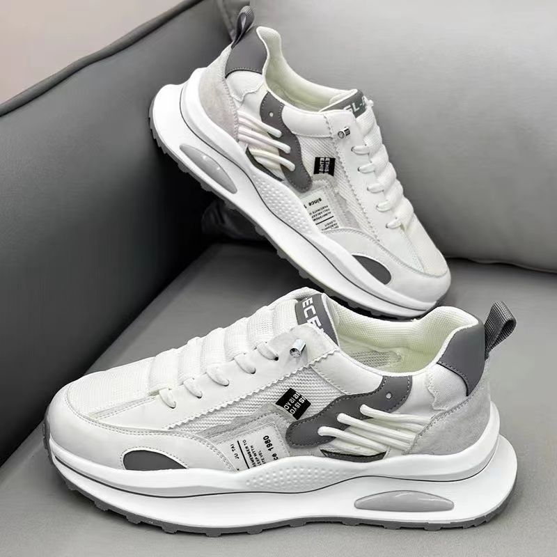 Модные мужские сетчатые кроссовки повседневная обувь дышащая на шнуровке модная дизайнерская спортивная обувь уличные кроссовки на платформе теннисные мужские