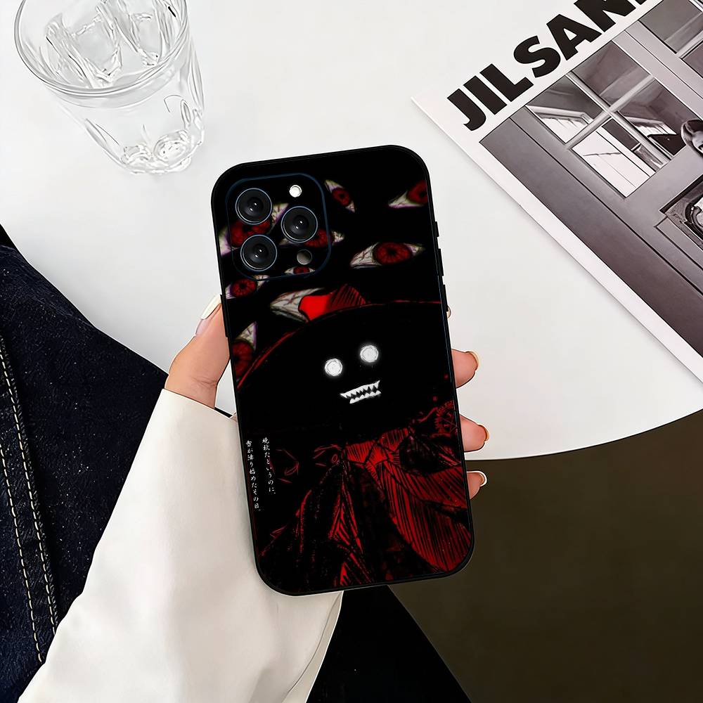 A-Alucard H-Hellsing Аниме Чехол для телефона для iPhone 17, 16, 15, 14, 13, 12, 11 Plus, Pro Max, Другие Мягкий черный чехол