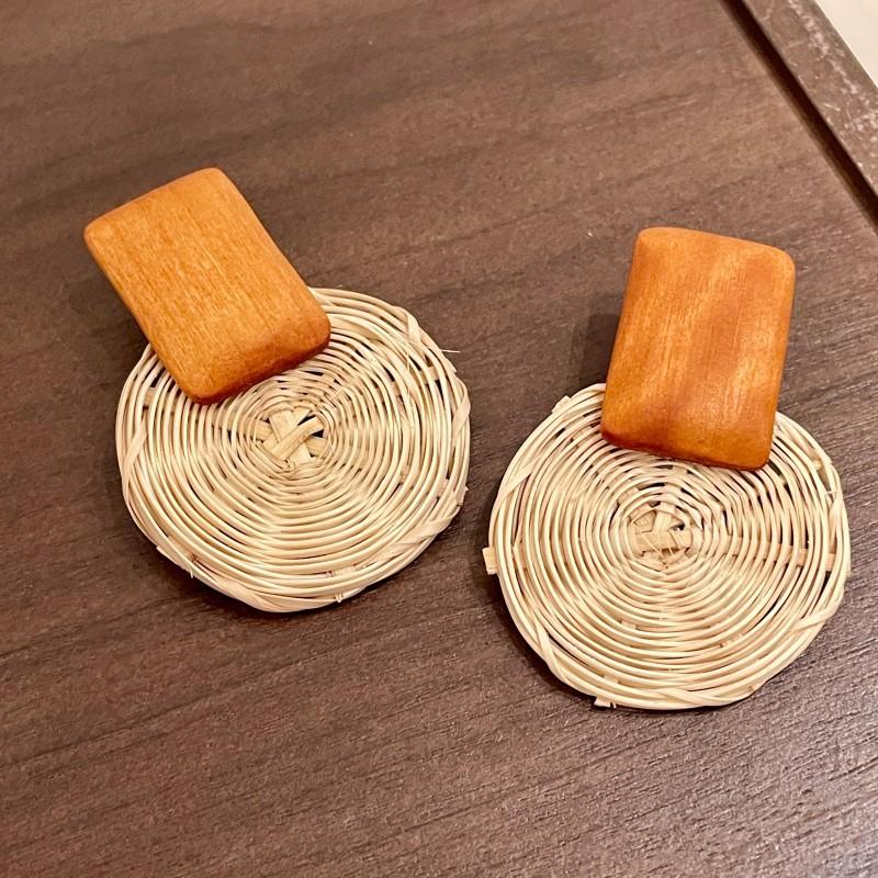 Серьги JMXD из натурального камня Тигровый глаз для женщин, Минималистичные изящные золотистые пусеты, Ретро эстетика, Украшения для ушей, Серьги с кристаллами для исцеления чакр