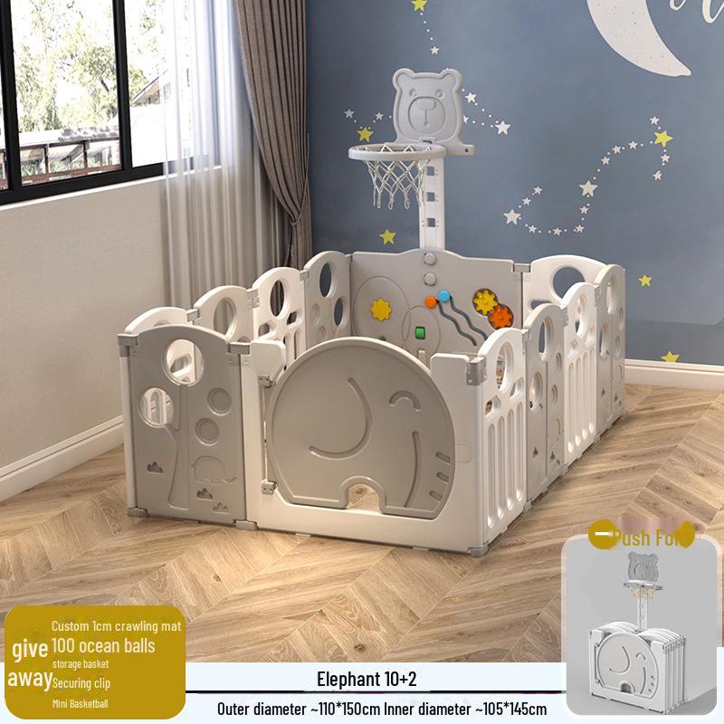 Детский безопасный складной манеж с ковриком для ползания для младенцев и малышей