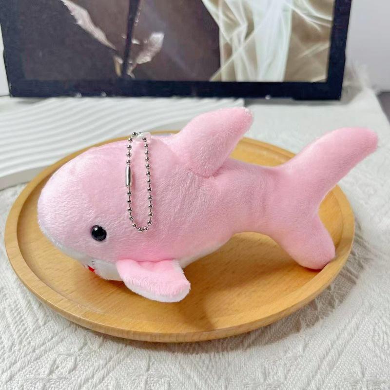 18 см Милые Игрушки-Подвески Акулы Плюшевые Мягкие Мультяшные Киты Набивные Куклы Брелок для Рюкзака Подвеска для Сумки Детские Подарки на День Рождения