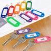 10Pcs Multicolor Keychain Key Id Label Tags Luggage Id Tags Hotel Number Card KTY