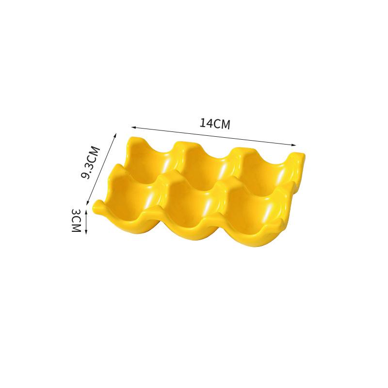 Лоток для хранения яиц на 6/12 ячеек Керамическая посуда Кухонная решетка для яиц Холодильник Подставка для яиц Бытовые принадлежности для хранения на кухне