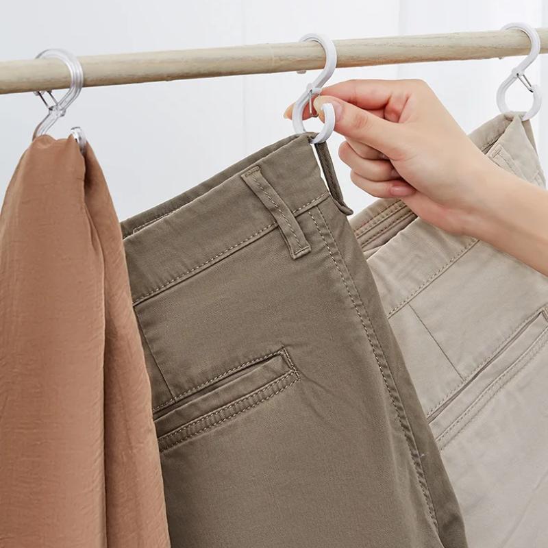 8pcs S Shaped Hook Hanger Hanging Hooks For Kitchen Hanger Railing Hooks Closet Hook Coat Hat Tie Hanging Storage Organizer Hook