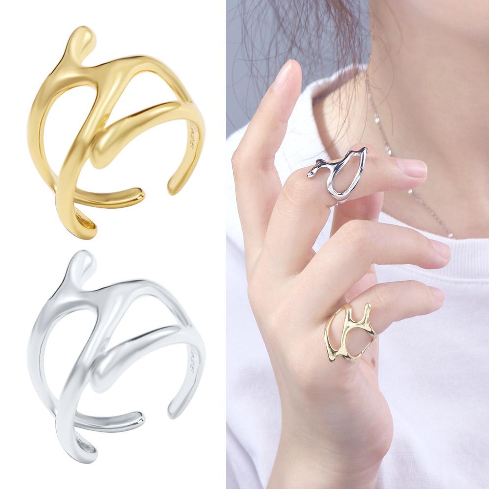Valentine's Day Gift Geometric Ring Women Jewelry Accessories Korean Style Jewelry Punk Ring