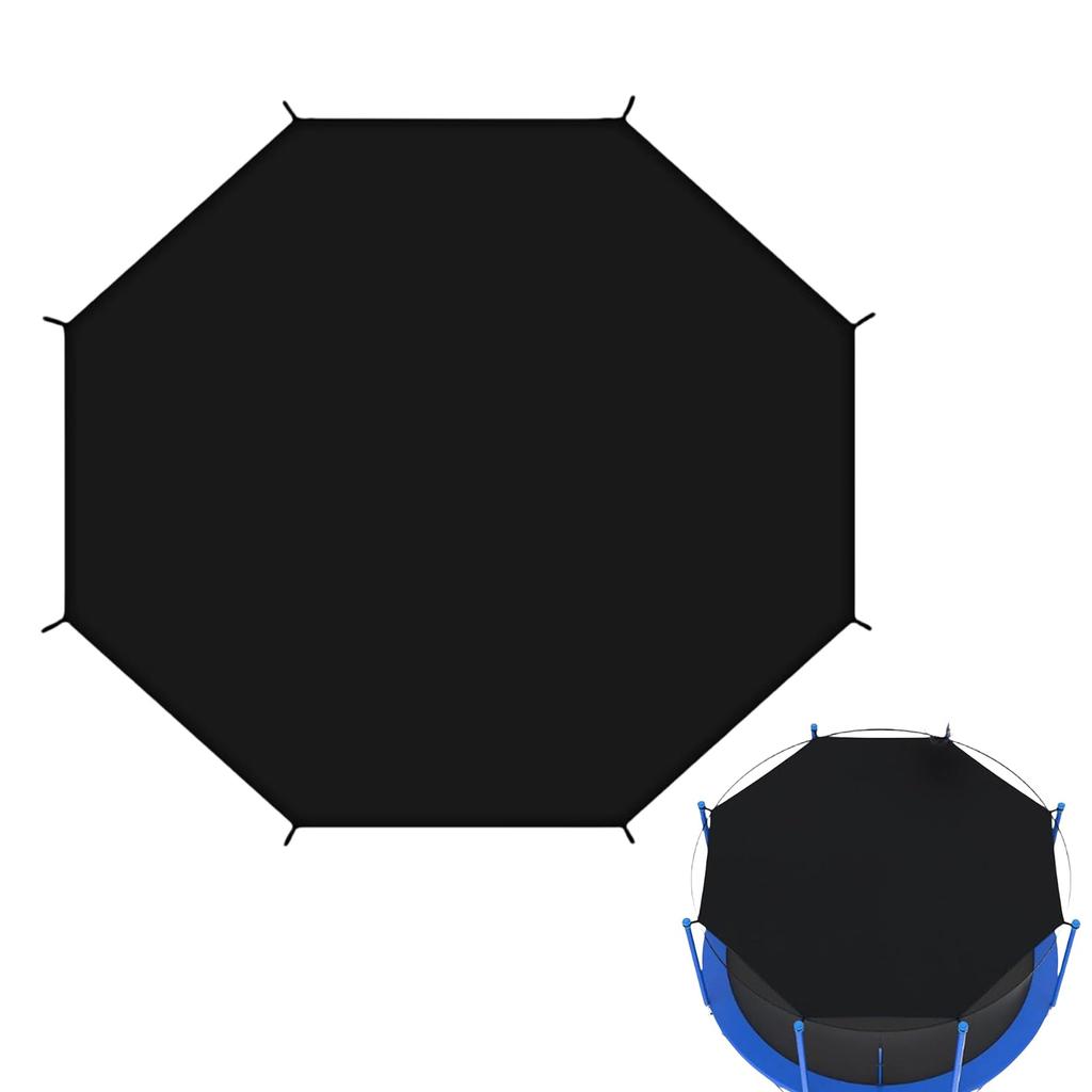 14ft Outdoor Trampoline Shade Cover Trampoline Cover Anti UV Trampolines Top Cover Sunshade Black