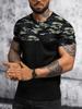 Camo Printed Men's T-shirt Summer Daily Casual Men's T-shirt Outdoor Street Short-sleeved Top Fitness Sports Men's T-shirt
