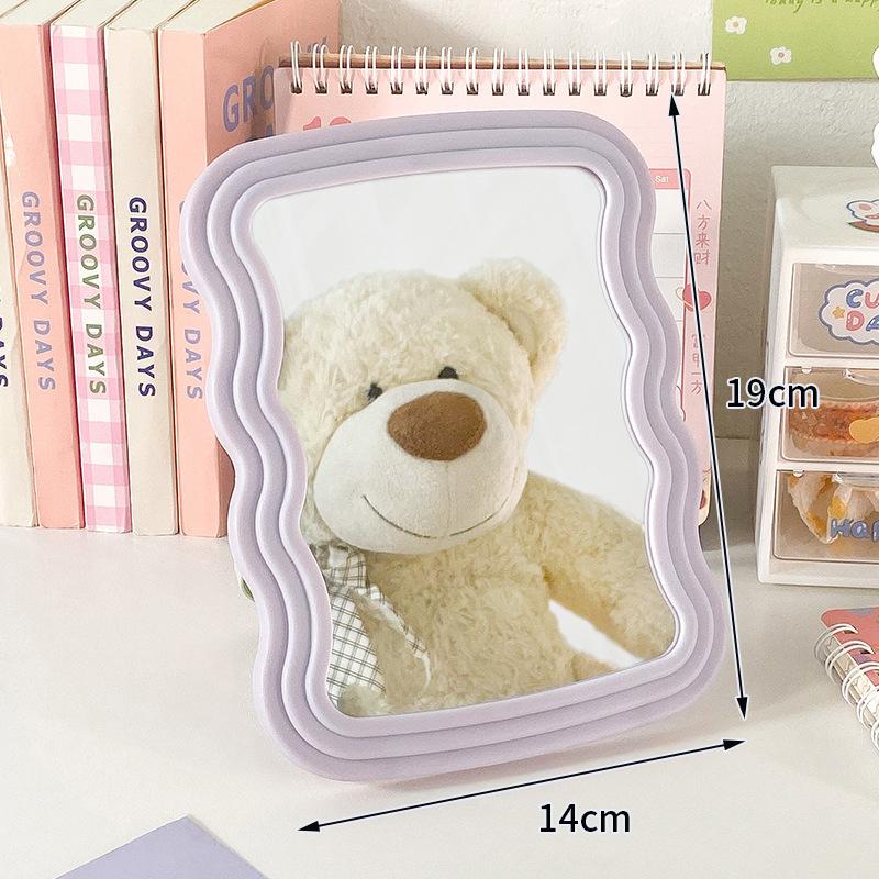 Необычное декоративное зеркало волнистой формы, зеркало для макияжа, зеркало для спальни, общежития, косметическое, эстетичное зеркало, espejos decorativos