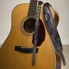 Fender leather Saddle Black USA-made strap, Mustang™ Strap,