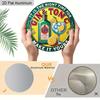 2D Flat 1pc Retro Bar Aluminum Decoration Plaque, "It's The Right Time for Gin & Tonic" Lettering Sign, Home Bar Decor, Pub Decor, Kitchen Decor