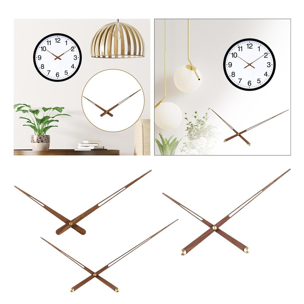 Clock Hands Equipment Replacement Parts Black Walnut Easy To Install Wall Clock Pointer for Household for High Torque Movements