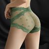 2pcs Ladies' Sexy Underwear Girls' Sweet Mesh Lace Cross Lifted Hip Shaping Triangle Shorts