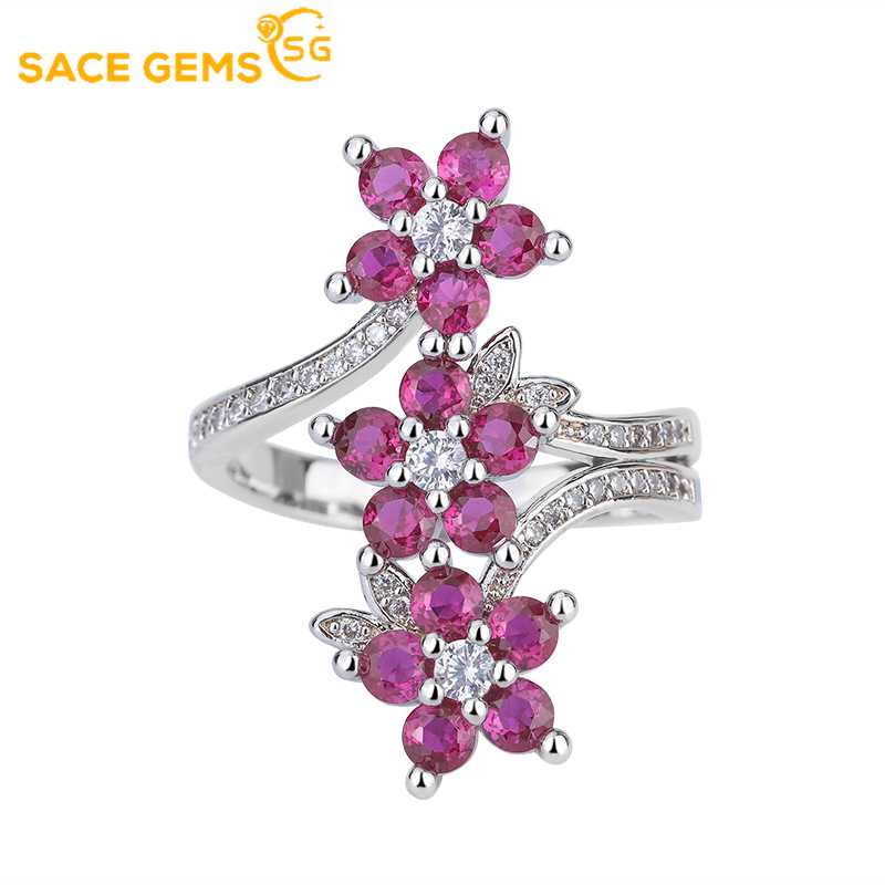 Sace Gems Классическое кольцо из медного сплава с цирконом, женские ювелирные изделия, свадебный подарок для вечеринки