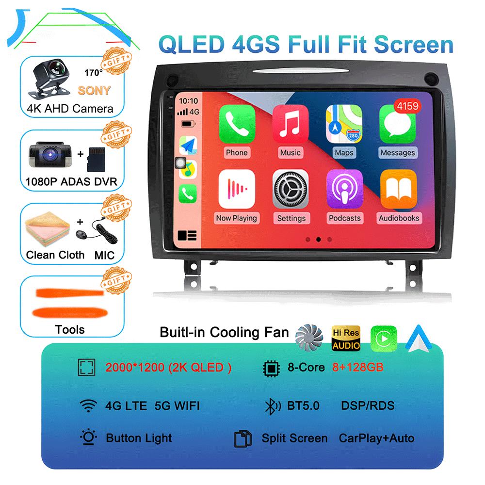 Android 14 для Mercedes Benz SLK class R171 SLK200 SLK280 SLK300 2000-2011 Автомобильный Радио Мультимедиа Видео Плеер Навигация GPS