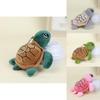 Soft Plush Sea Turtle Toy Keychain For Bags Durable Short Plush Stuffing