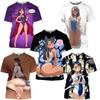 Men Otaku T-shirt 3D Hentai Sexy Ahegao Anime Y2k Tops Nagatoro Hayase Kawaii Loli T Shirt for Exposed Bikini Cosplay Tee Shirts