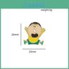 Милый металлический значок Crayon Shin-chan, мультяшный персонаж, аксессуар для рюкзака, оптом
