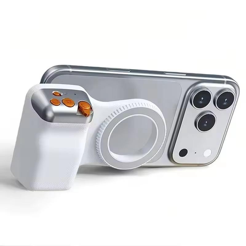 Style Magnetic Camera Handle Grip with Stabilizer & Phone Holder for for Mobile Photography