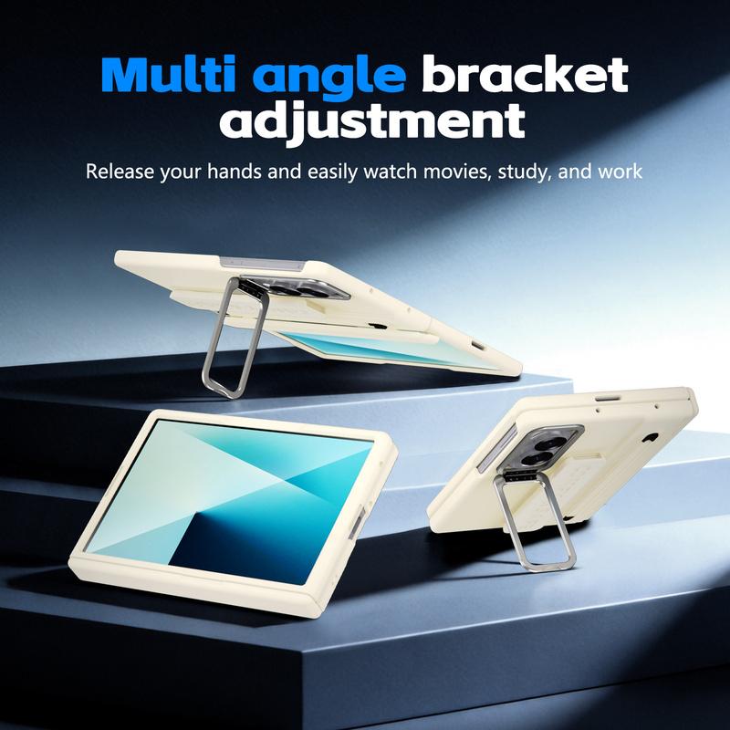 For Samsung Galaxy Fold 8 Wide Z Fold 8 Case S Pen Holder Stylus Screen Protector Camera Stand Wristband Hinge Protection Cover