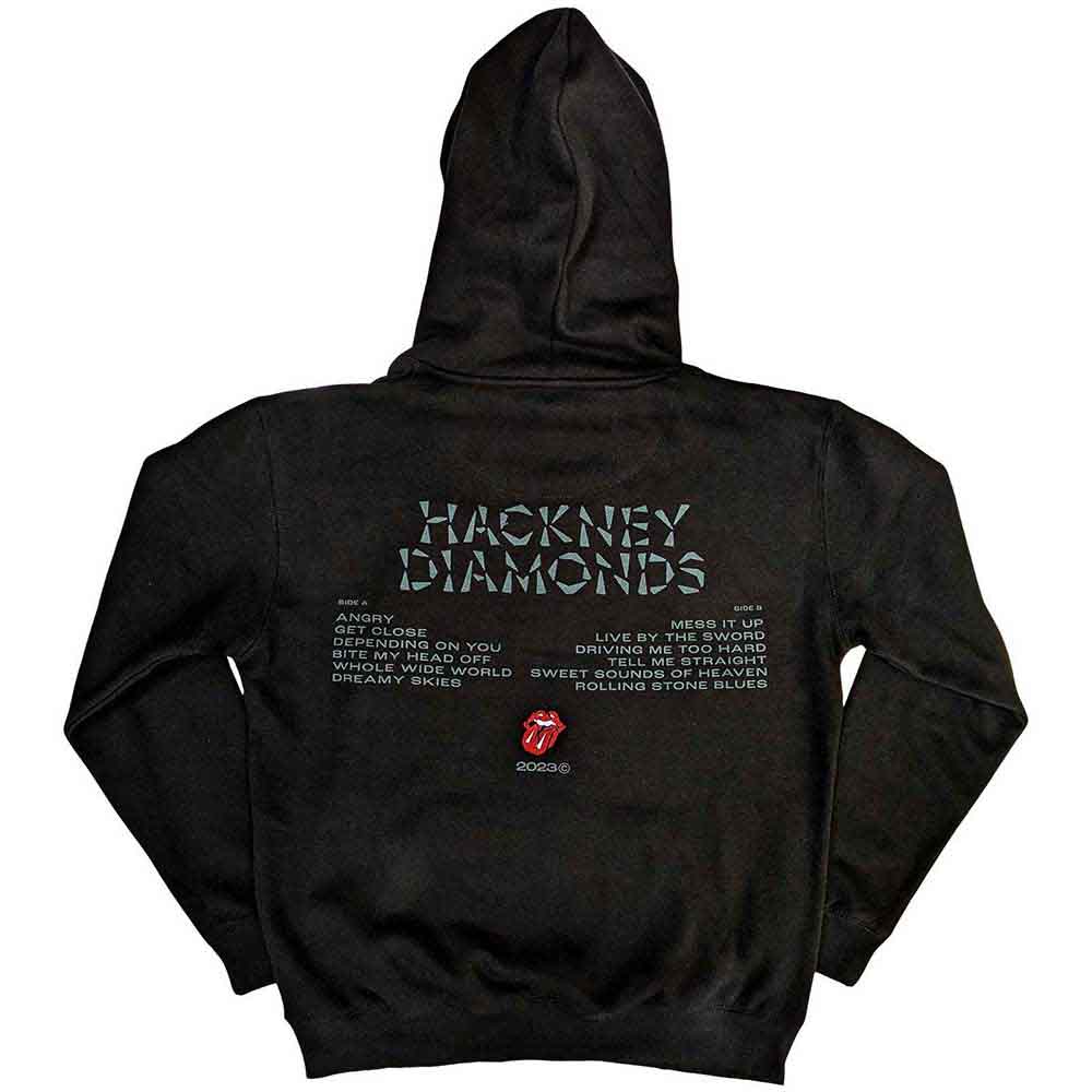 The Rolling Stones Унисекс Худи для взрослых с логотипом Hackney Diamonds из стекла