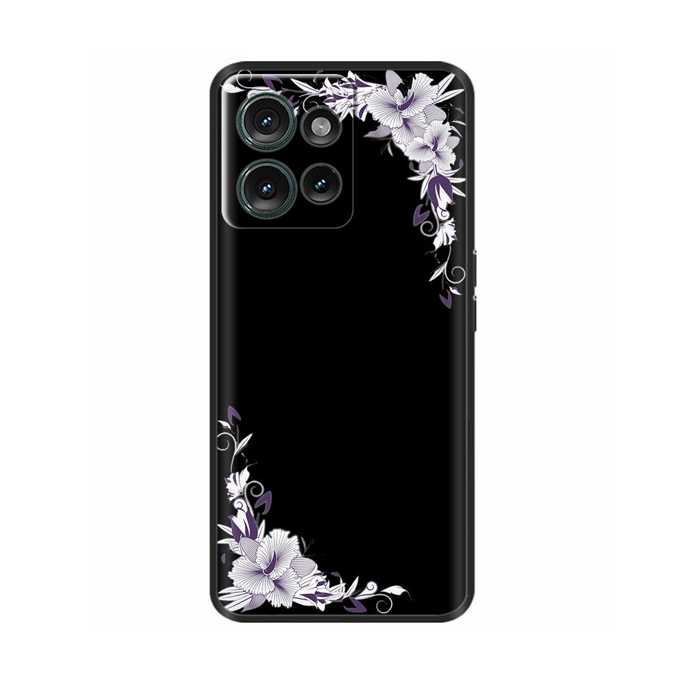 Черный чехол для Motorola MOTO Edge 50 5g Задняя крышка Чехол для телефона Для MOTO Edge 50 Edge50 Мягкий силиконовый бампер Ударопрочный Para Coque
