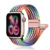 Плетеный Solo Loop ремешок для Apple Watch ultra Ремешок 44мм 40мм 45мм 49мм 41мм 38мм магнитный Браслет iWatch series 2 se 7 3 6 8 9
