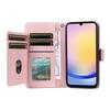 For Samsung Galaxy A25 5G (Global) Case with Multi-Card Holder and Strap PU Leather Phone Cover Stand