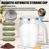 Corrosion-Resistant 304 Stainless Steel Automatic Stirring Coffee Cup Portable Home Electric Stirrer For Office Travel