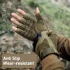 1Pair Men's Tactical Thumb Tactical Fingerless Gloves for Outdoor Sports Shooting Hunting Airsoft & Cycling