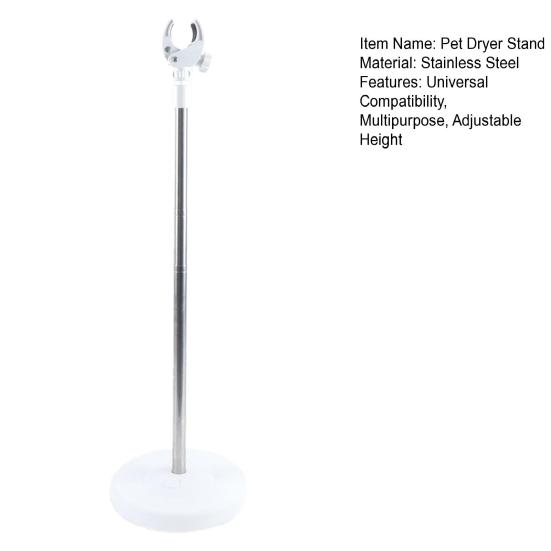 Подставка для сушки питомцев Регулируемый держатель для фена для собак Напольное или настольное крепление Держатель для фена без рук Вращающаяся стойка для груминга для собак и кошек