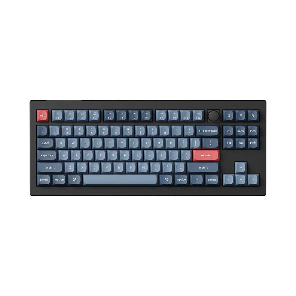 Keychron V3 Max QMK Wireless Custom Mechanical US RGB Hot Swappable Gateron Jupiter Mechanical with and Linux Keyboard, 2.4 GHz/Bluetooth 5.1/Wired