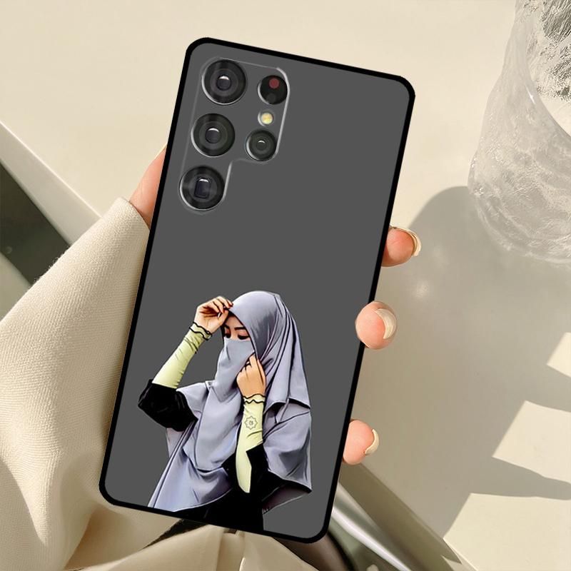Мусульманский исламский хиджаб гриль чехол для Samsung Galaxy S22 Ultra S20 FE Note 20 Note 10 S8 S9 S10 Plus S21 Ultra Cover