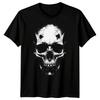 Череп Гранж Арт Черепа Мужская Хлопковая Футболка 100% Мужские Футболки Топ Потертый Графический