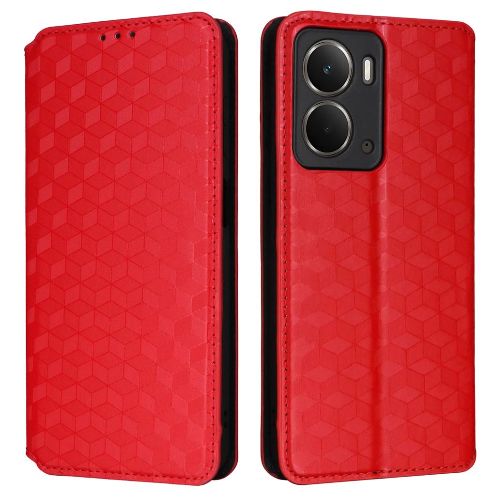 Для Realme Neo7x 5G/P3 5G Чехол-кошелек с ромбовидным тиснением, кожаный чехол для телефона